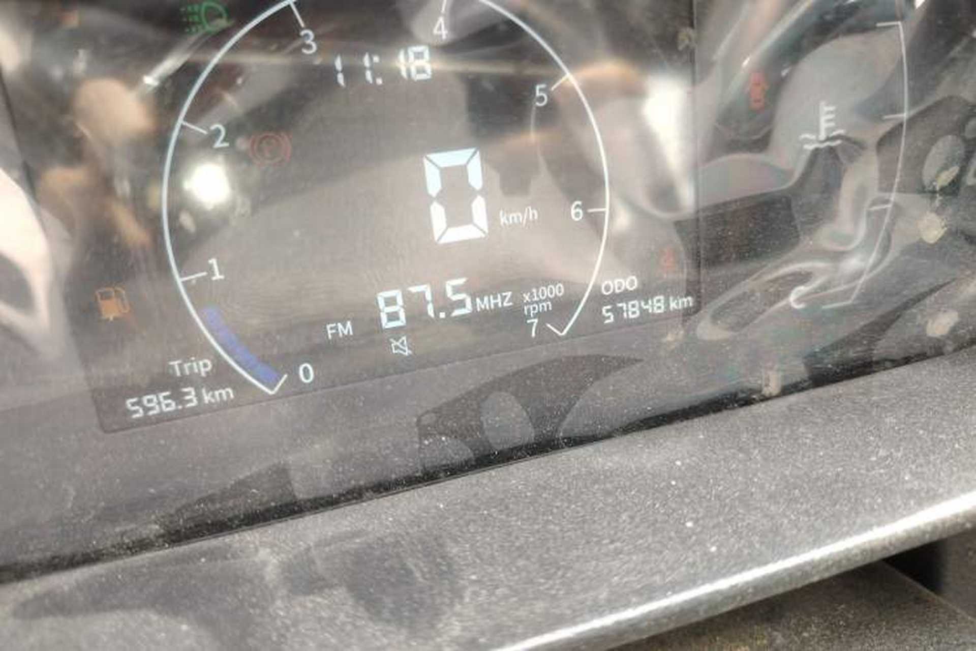 Used Karry X6 2022 1.6L Standard Single-Row Crew Cab DAM16KR Odometer Close Up