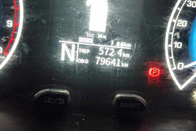 Used Karry Xiaoxiang EV 2023 Panel Van Luxury Version 55.7 kWh Odometer Close Up