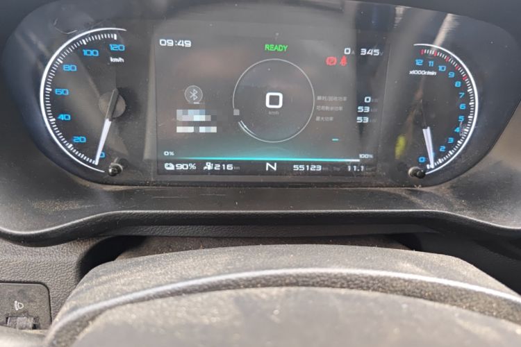Used Karry Xiaoxiang EV 2023 Youth Edition Cargo Truck 41.86 kWh Odometer Close Up