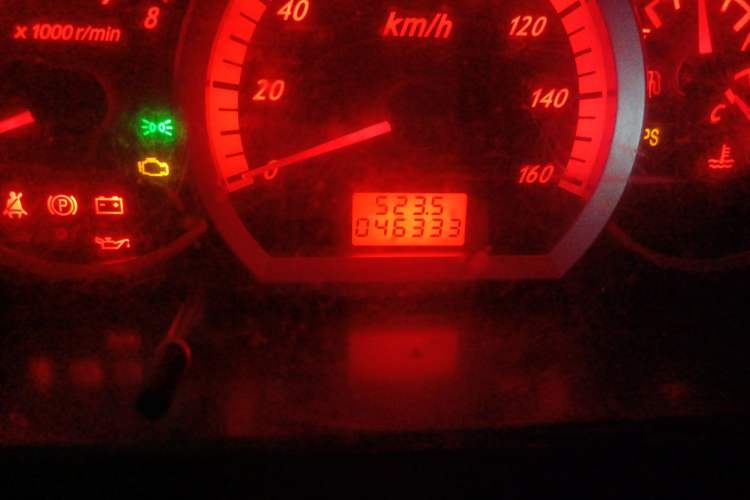 Used Karry Youyou 2012 1.2L Extended Standard Version Odometer Close Up