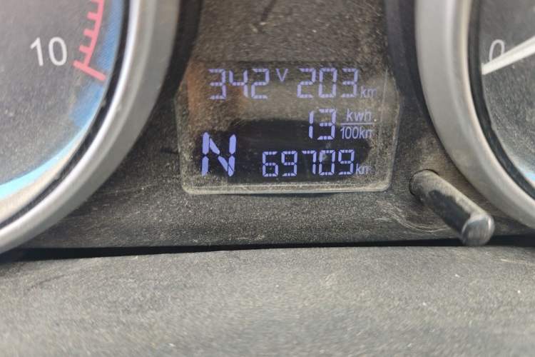 Used Karry Youyou EV 2019 Revised Version Comfortable Type SQR5032 Odometer Close Up
