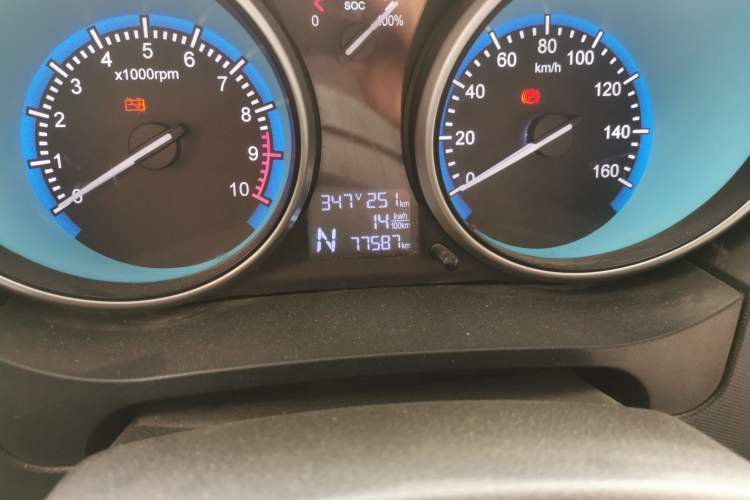 Used Karry Youyou EV 2019 Revised Version Comfortable Type SQR5032 Odometer Close Up
