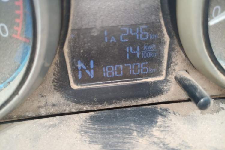 Used Karry Youyou EV 2020 Van Model SQR5037 Odometer Close Up