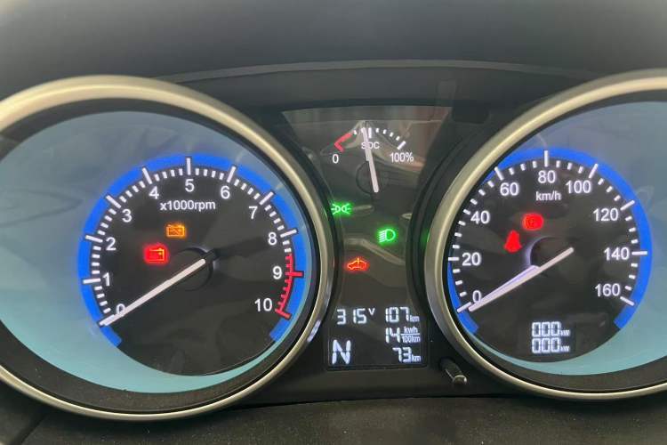Used Karry Youyou EV 2021 Van Model SQR5037 Odometer Close Up