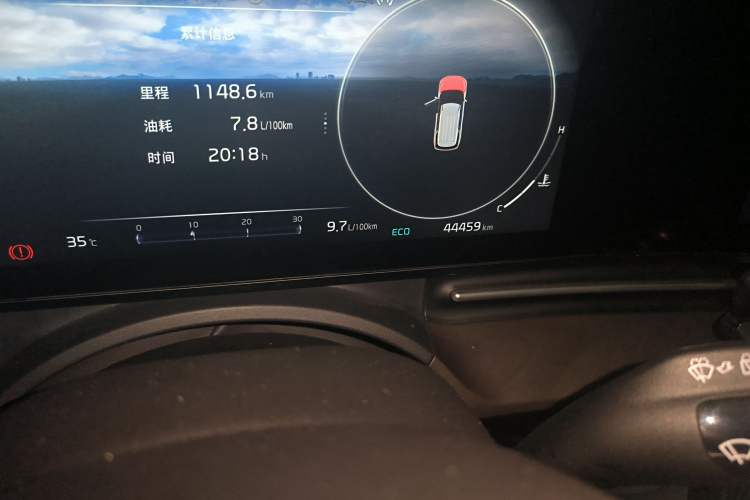 Used Kia Carnival 2021 2.0T Flagship Edition Odometer Close Up