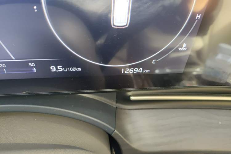 Used Kia Carnival 2021 2.0T Flagship Edition Odometer Close Up