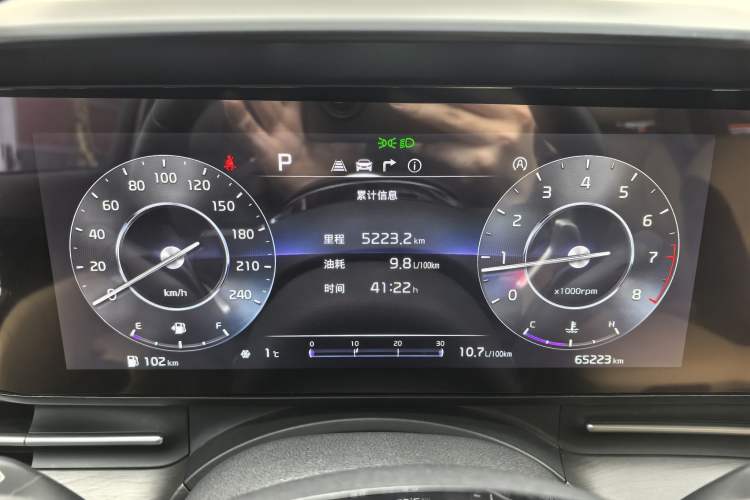 Used Kia Carnival 2021 2.0T Flagship Edition Odometer Close Up