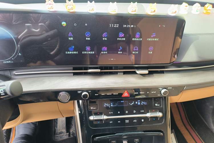 Used Kia Carnival 2021 2.0T Luxury Tech Edition Audio And AC Panel