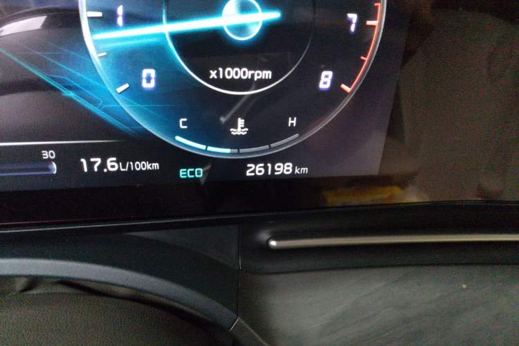 Used Kia Carnival 2021 2.0T Flagship Edition Odometer Close Up
