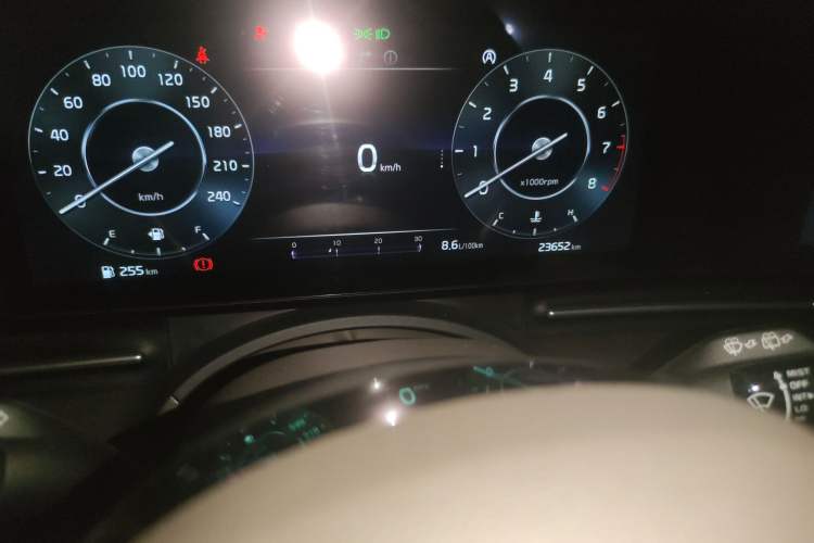 Used Kia Carnival 2021 2.0T Flagship Edition Odometer Close Up