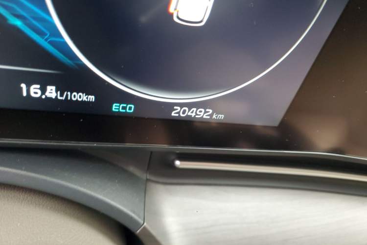 Used Kia Carnival 2021 2.0T Flagship Edition Odometer Close Up