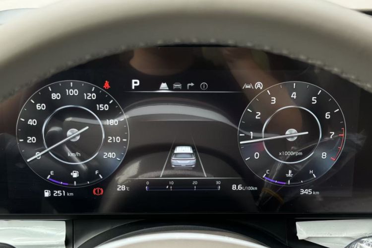 Used Kia Carnival 2021 2.0T Luxury Tech Edition Odometer Close Up