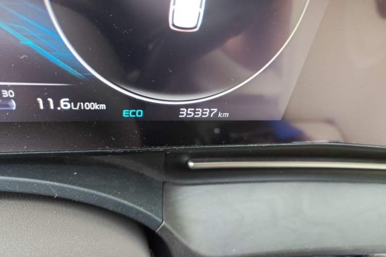 Used Kia Carnival 2021 2.0T Flagship Edition Odometer Close Up