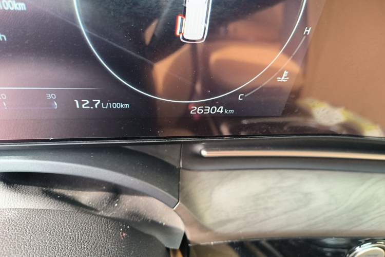 Used Kia Carnival 2021 2.0T Luxury Tech Edition Odometer Close Up