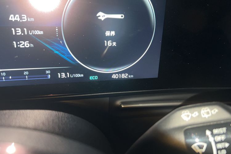 Used Kia Carnival 2021 2.0T Flagship Edition Odometer Close Up