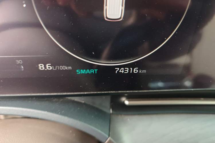 Used Kia Carnival 2021 2.0T Flagship Edition Odometer Close Up