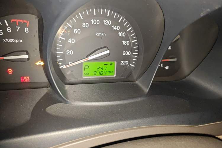 Used Kia Cerato 2007 1.6L AT GLS Odometer Close Up