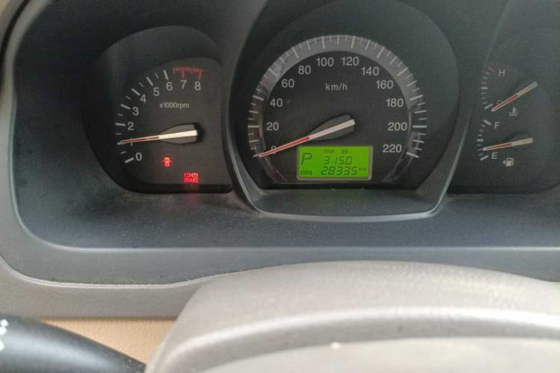 Used Kia Cerato 2010 1.6 AT GL Odometer Close Up