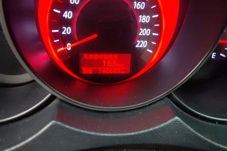Used Kia Forte 2009 1.6L AT GLS Odometer Close Up