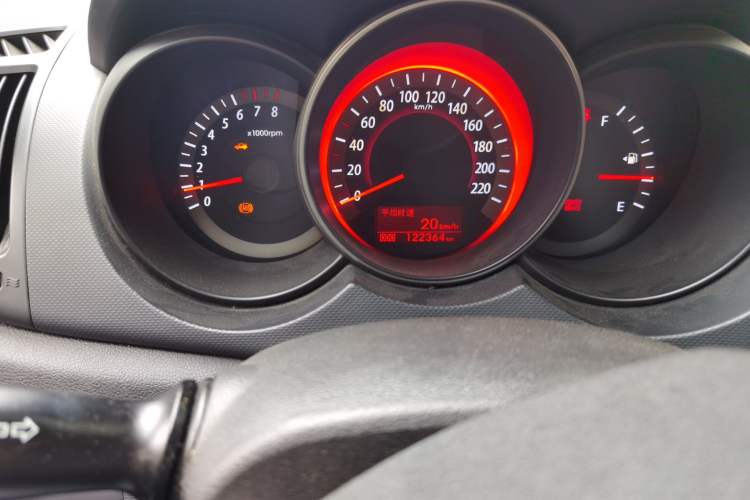 Used Kia Forte 2009 1.6L MT GLS Odometer Close Up