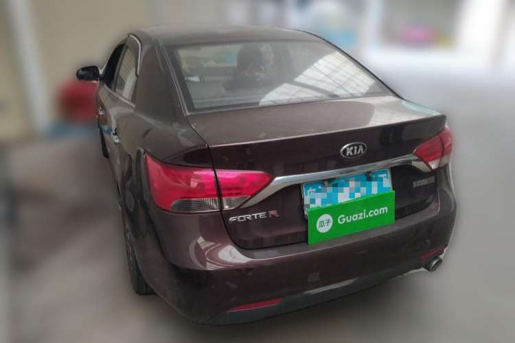 Used Kia Forte 2014 1.6L AT Premium Model Rear Left 45 Deg