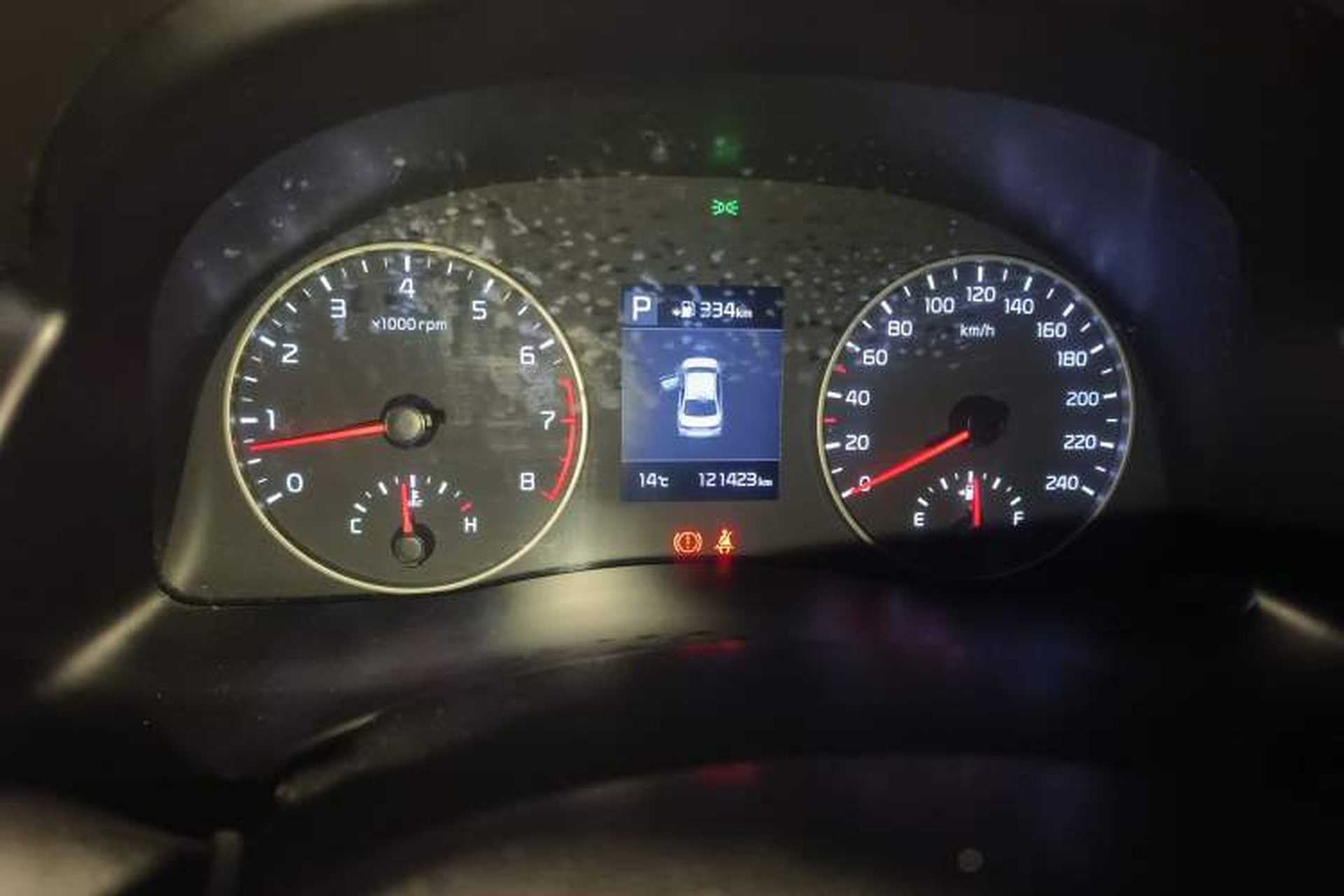 Used Kia Forte 2018 1.6L Automatic Value-Comfort Luxury Edition Odometer Close Up