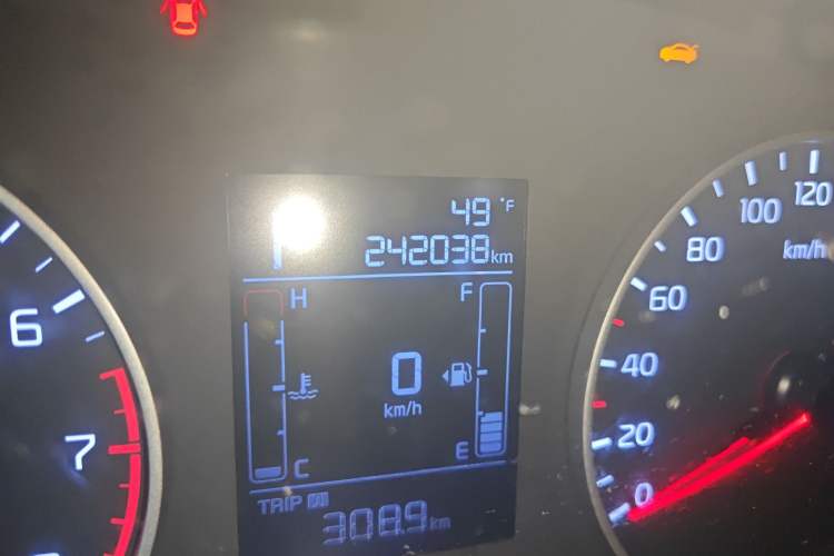 Used Kia Forte 2019 1.6L Automatic Fashion Edition China VI Standard Odometer Close Up