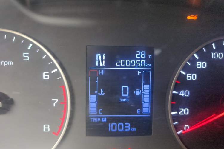 Used Kia Forte 2019 1.6L Automatic Fashion Edition China VI Standard Odometer Close Up