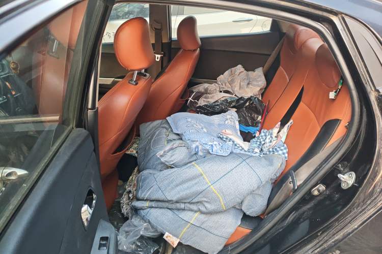 Used Kia K2 2011 Sedan 1.4L Manual Transmission GLS Left Rear Seat