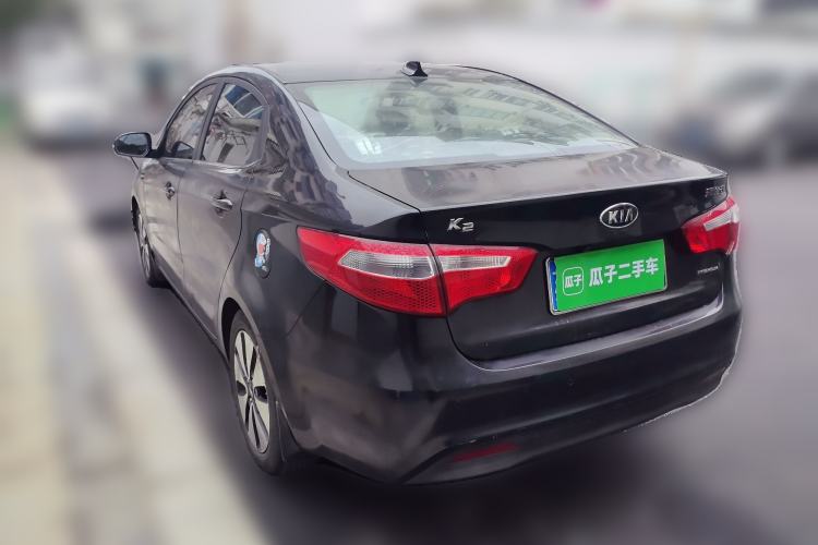 Used Kia K2 2011 Sedan 1.6L Automatic Transmission Premium Rear Left 45 Deg