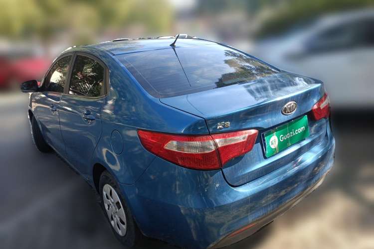 Used Kia K2 2011 Sedan 1.4L Manual Transmission GLS Rear Left 45 Deg