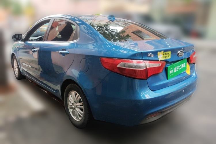 Used Kia K2 2011 Sedan 1.4L Automatic Top-Trim Rear Left 45 Deg