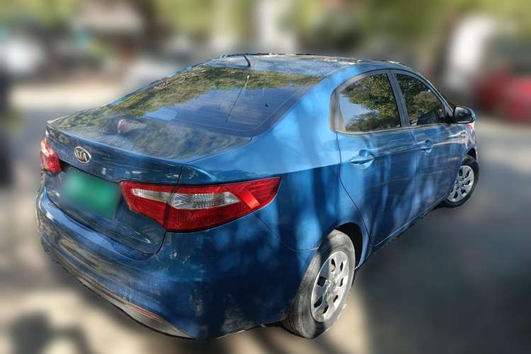 Used Kia K2 2011 Sedan 1.4L Manual Transmission GLS Rear Right 45 Deg