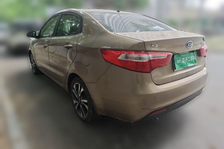 Used Kia K2 2011 Sedan 1.6L Automatic Transmission Premium Rear Left 45 Deg