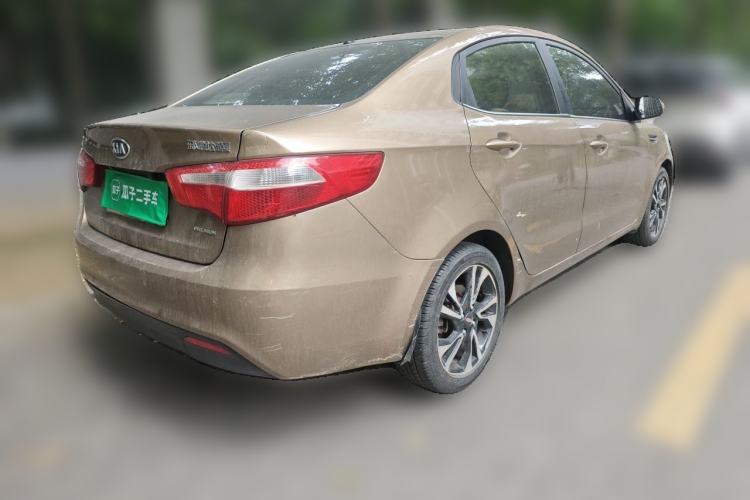 Used Kia K2 2011 Sedan 1.6L Automatic Transmission Premium Rear Right 45 Deg