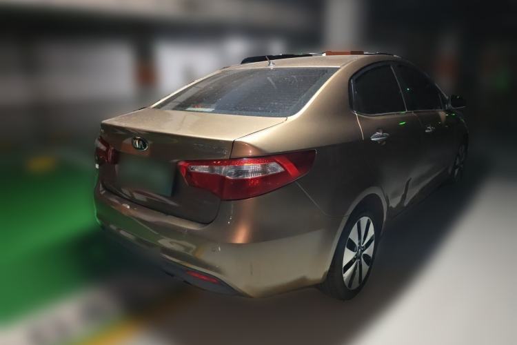 Used Kia K2 2011 Sedan 1.6L Automatic Transmission Premium Rear Right 45 Deg