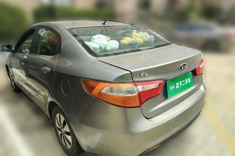 Used Kia K2 2011 Sedan 1.4L Manual Transmission GLS Rear Left 45 Deg
