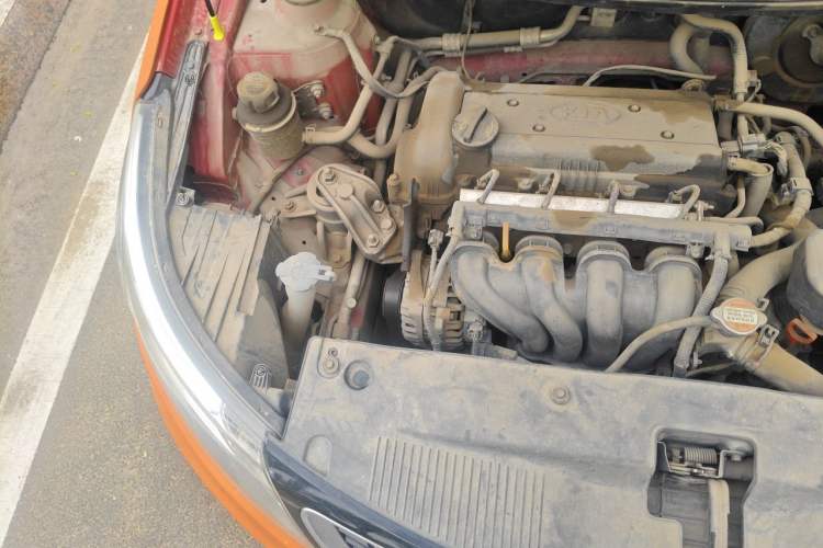 Used Kia K2 2011 Sedan 1.6L Automatic Transmission Premium Engine Bay Right
