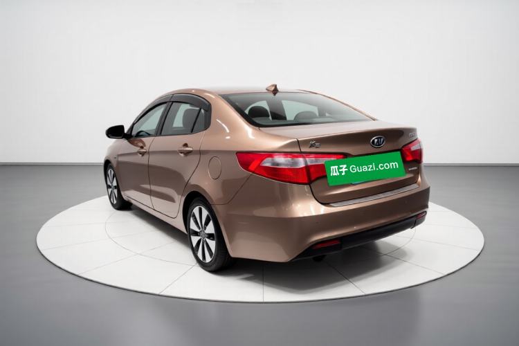 Used Kia K2 2011 Sedan 1.6L Automatic Transmission Premium Rear Left 45 Deg