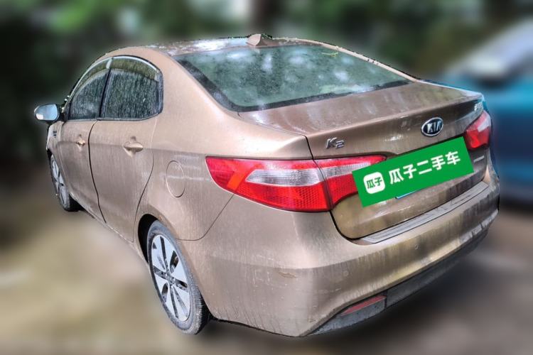 Used Kia K2 2011 Sedan 1.6L Automatic Transmission Premium Rear Left 45 Deg