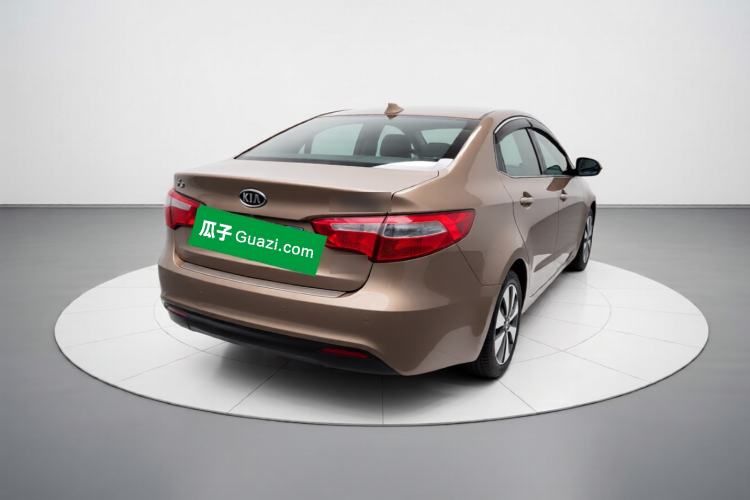 Used Kia K2 2011 Sedan 1.6L Automatic Transmission Premium Rear Right 45 Deg