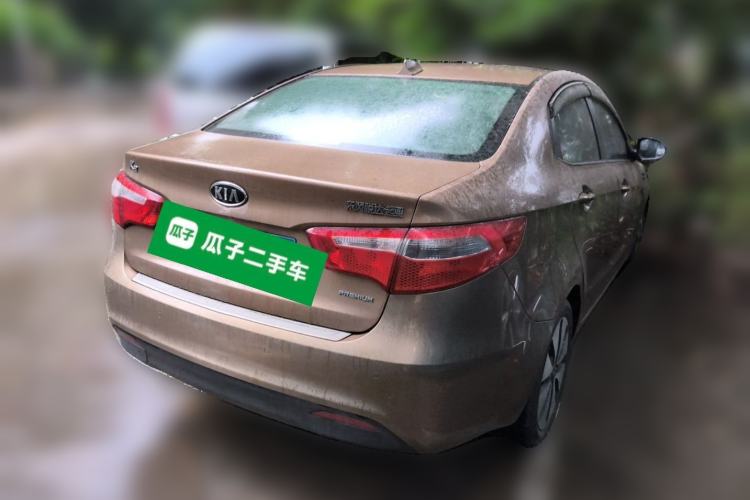 Used Kia K2 2011 Sedan 1.6L Automatic Transmission Premium Rear Right 45 Deg