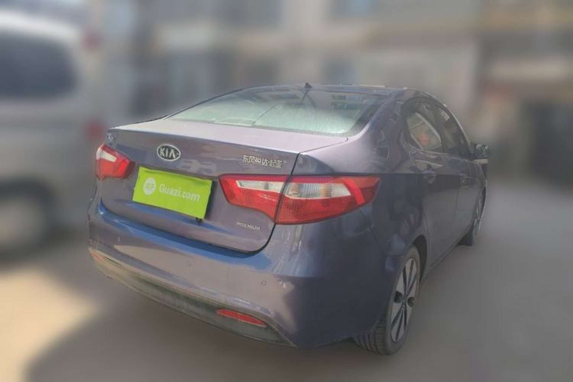 Used Kia K2 2011 Sedan 1.6L Automatic Transmission Premium Rear Right 45 Deg