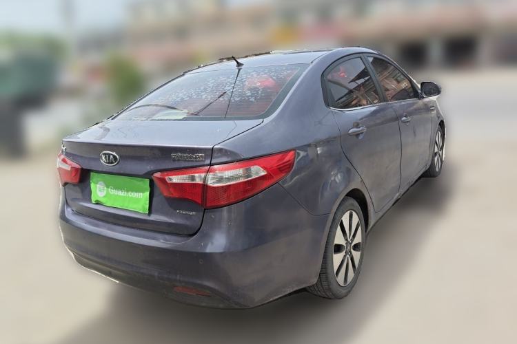 Used Kia K2 2011 Sedan 1.6L Automatic Transmission Premium Rear Right 45 Deg