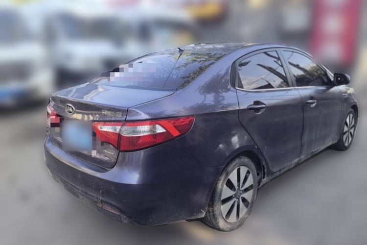 Used Kia K2 2011 Sedan 1.6L Automatic Transmission Premium Rear Right 45 Deg