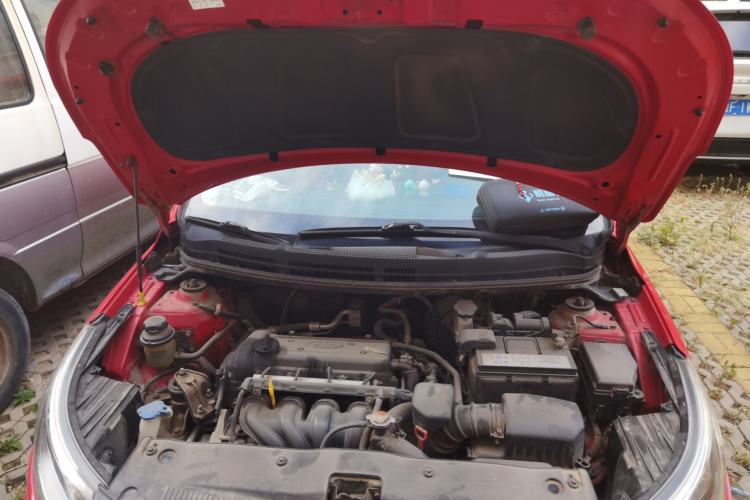 Used Kia K2 2011 Sedan 1.4L Automatic GLS Engine Bay