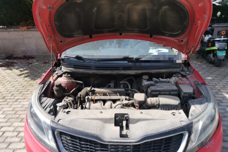 Used Kia K2 2011 Sedan 1.4L Automatic Top-Trim Engine Bay