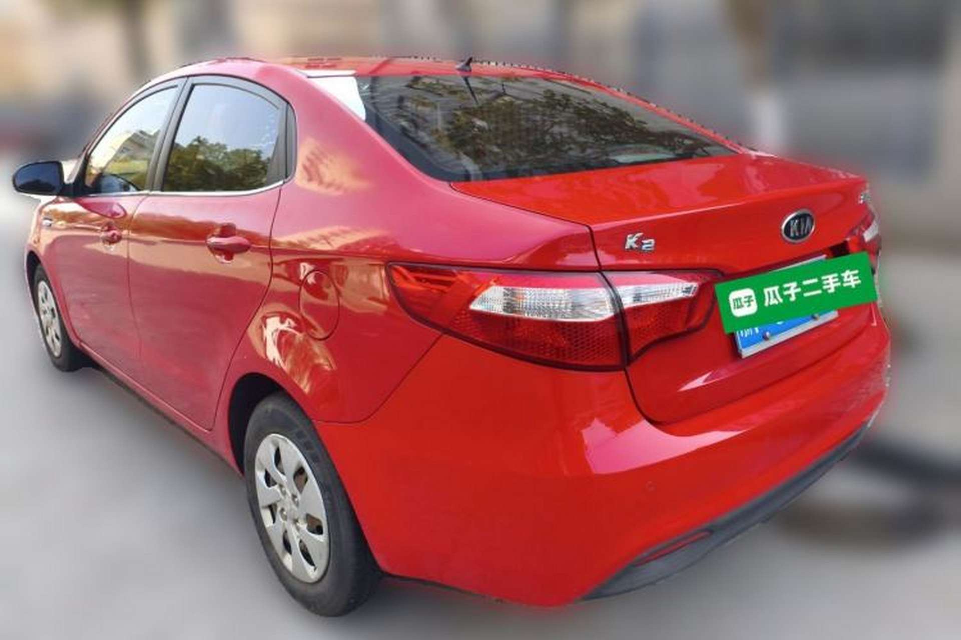 Used Kia K2 2011 Sedan 1.4L Automatic GLS Rear Left 45 Deg