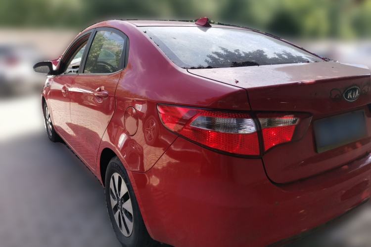 Used Kia K2 2011 Sedan 1.4L Automatic Top-Trim Rear Left 45 Deg
