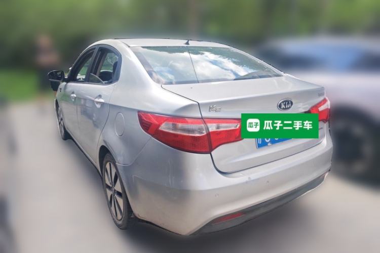Used Kia K2 2011 Sedan 1.6L Automatic Transmission Premium Rear Left 45 Deg